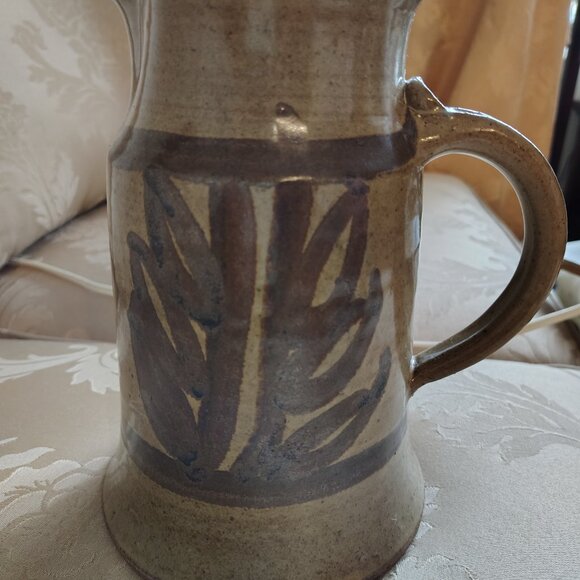 Signed Stoneware Water Jar Pottery - Picture 3 of 7